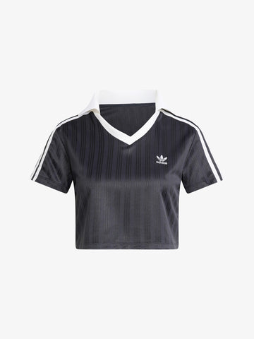 ADIDAS T-shirt V-NECK POLO JD2606 Donna Nero