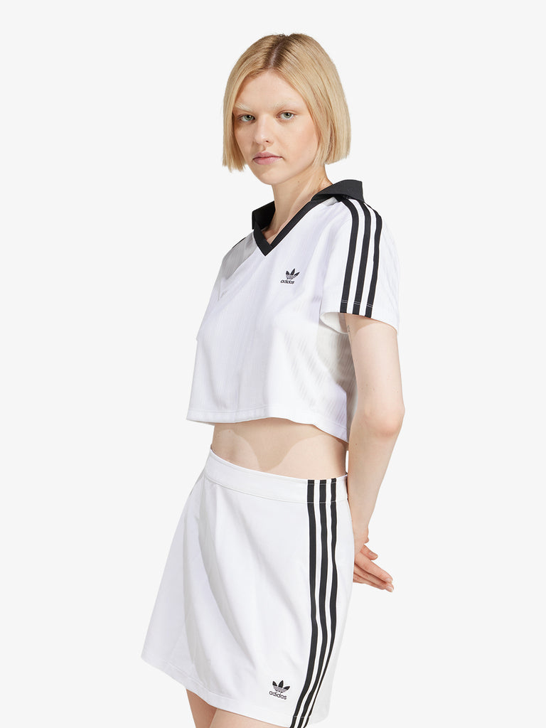 ADIDAS T-shirt V-NECK POLO JD2608 Donna Bianco