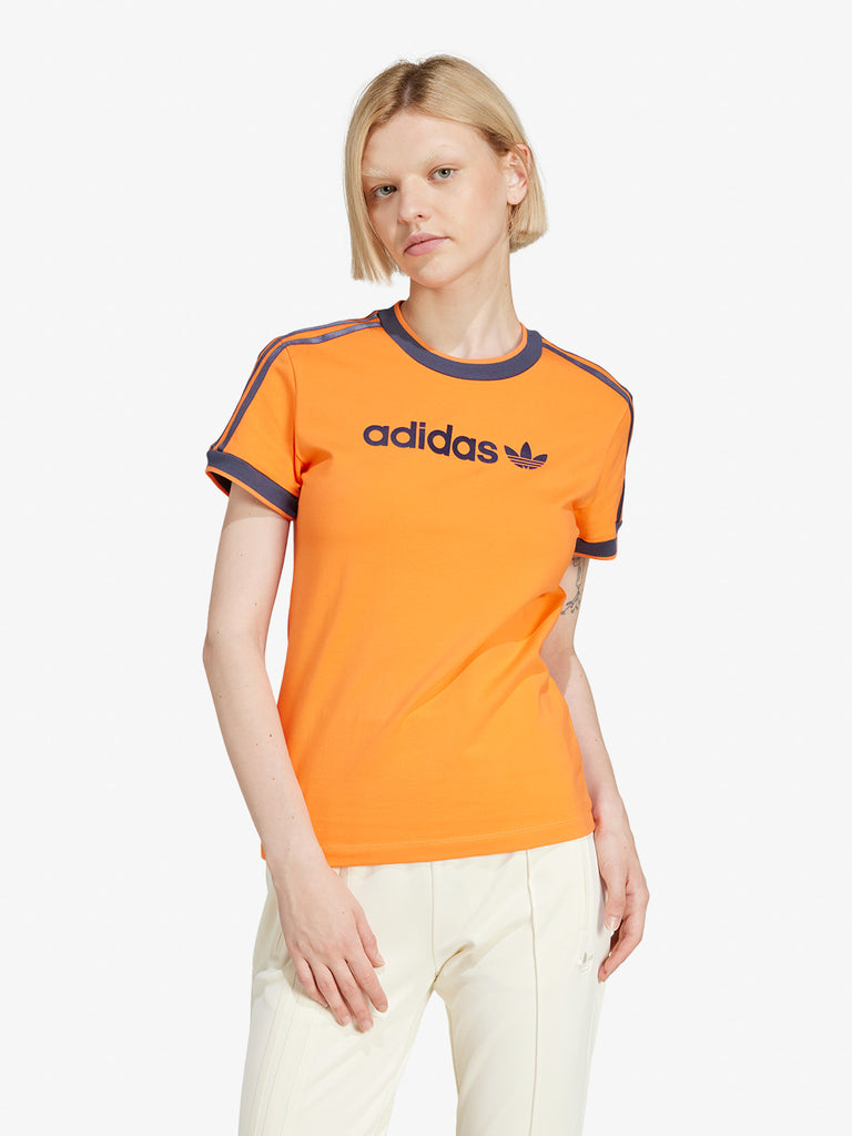 ADIDAS T-shirt LINEAR CALI TEE JD2725 Donna Arancione