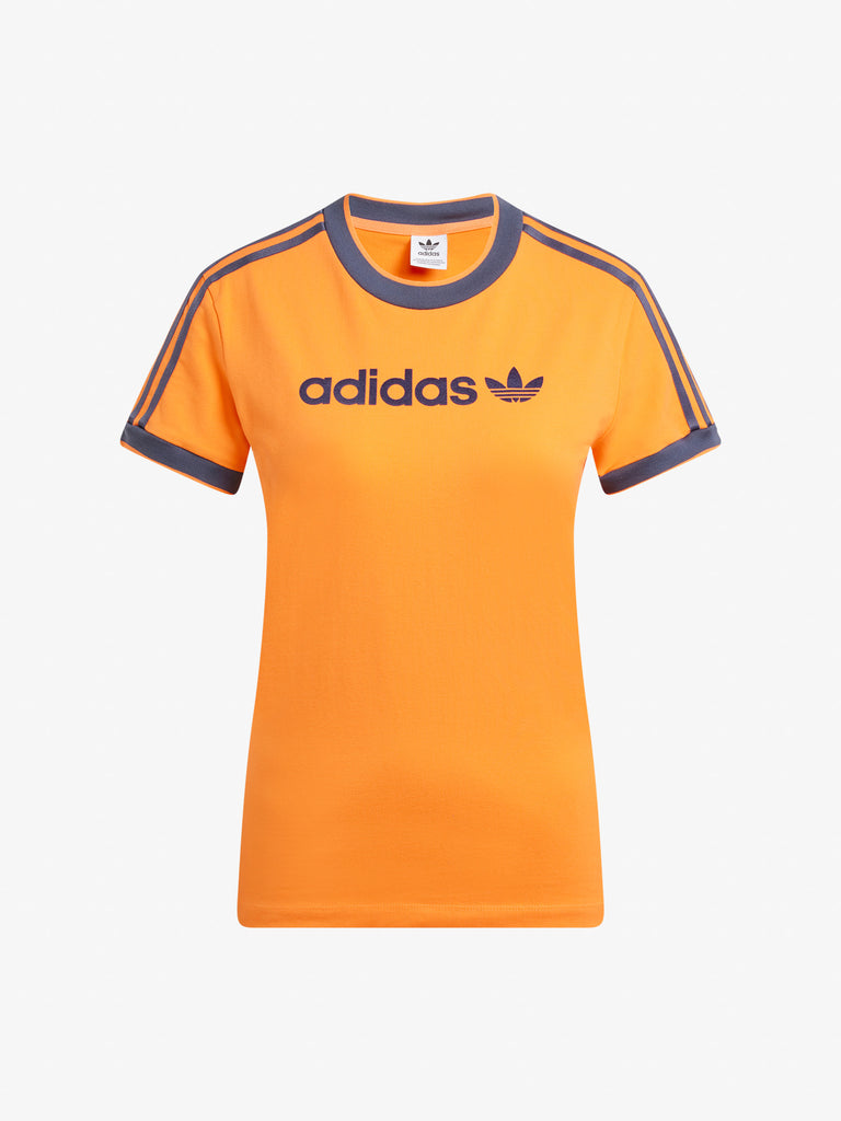 ADIDAS T-shirt LINEAR CALI TEE JD2725 Donna Arancione