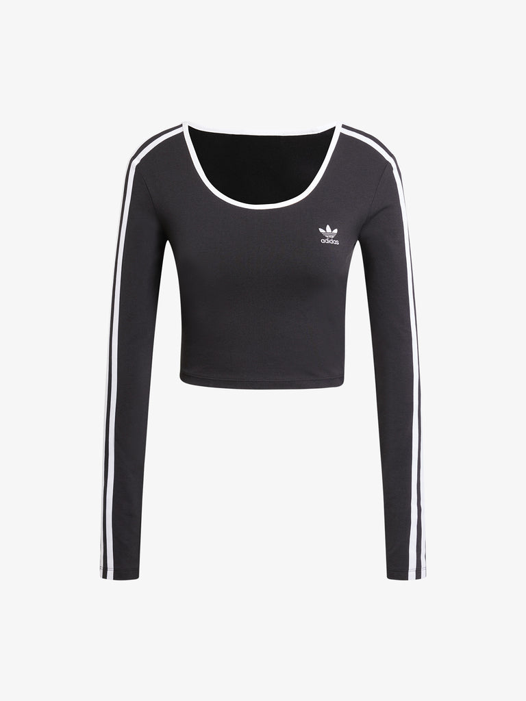 ADIDAS Maglie a maniche lunghe 3S LS CROP JD4624 Donna Nero