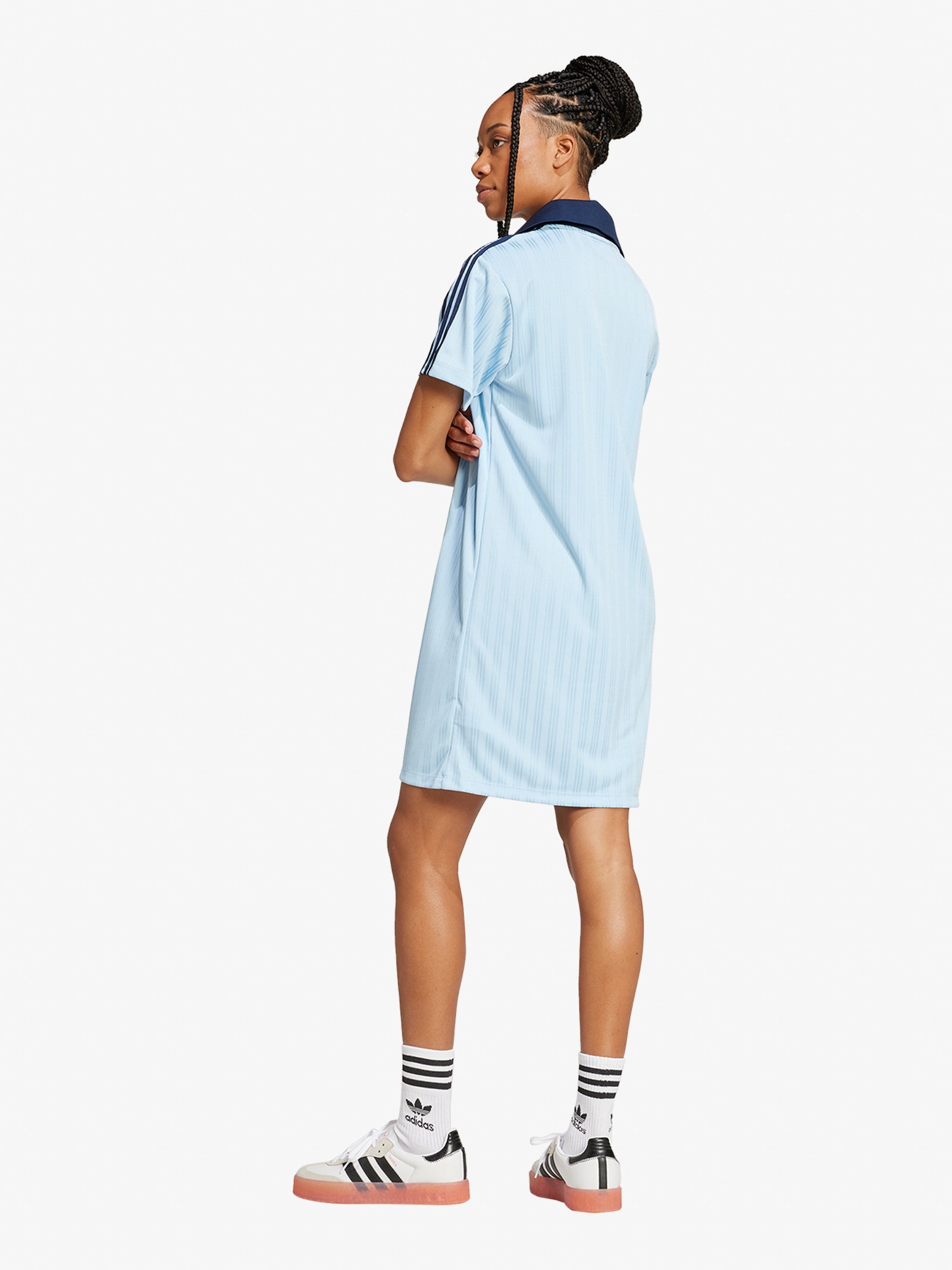 Midi Dresses V-NECK SS DRESS JD5879 Women's Blue