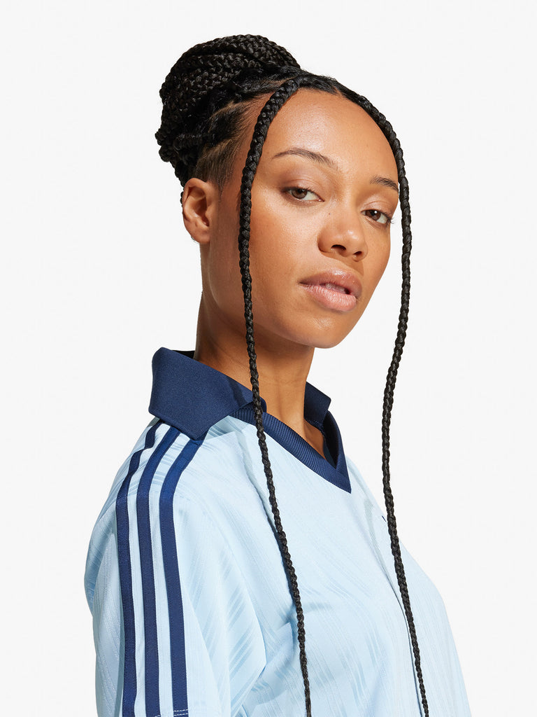 ADIDAS Abiti midi V-NECK SS DRESS JD5879 Donna Blu