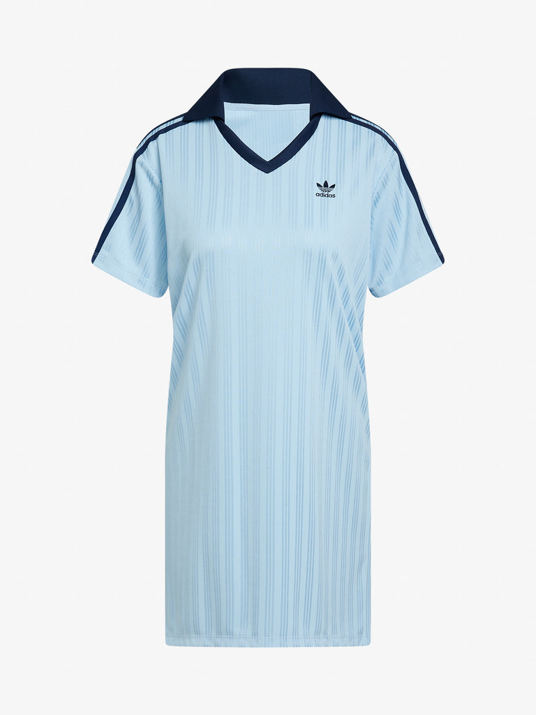 ADIDAS Midi Dresses V-NECK SS DRESS JD5879 Women's Blue ADIDAS Midi Dresses V-NECK SS DRESS JD5879 Women's Blue