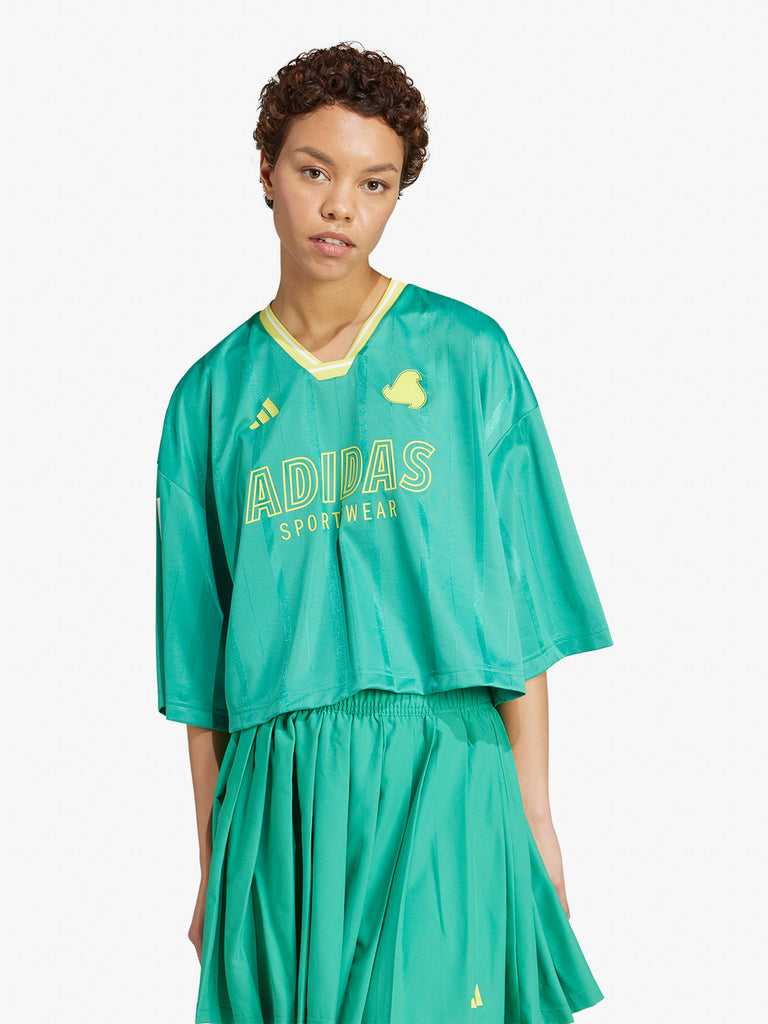 ADIDAS t-shirt w tiro q2 bf t donna verde poliestere