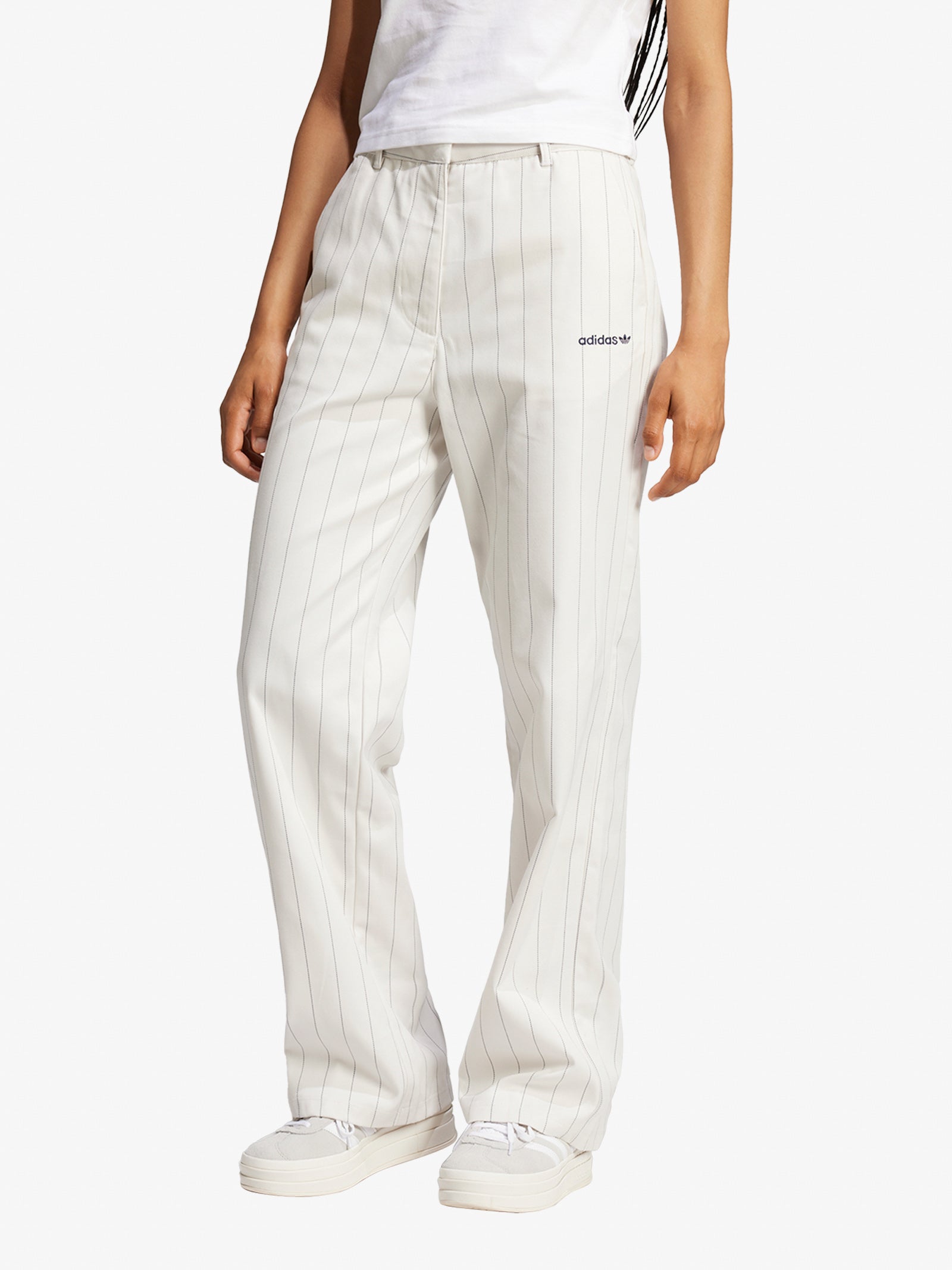 ボトムスその他 adidas Pinstripe Twill Loose Pants JJ3483 ADIDAS PINSTRIPE PANTS JJ3483 Women's White