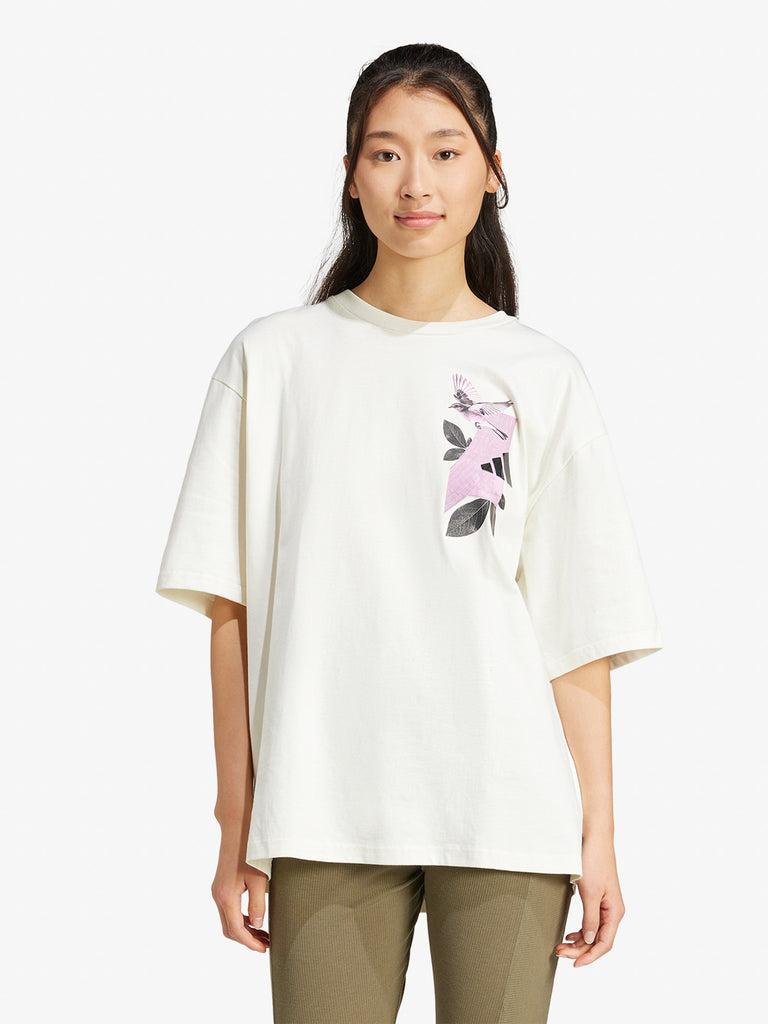 ADIDAS t-shirt w t lens pkt t donna bianco cotone