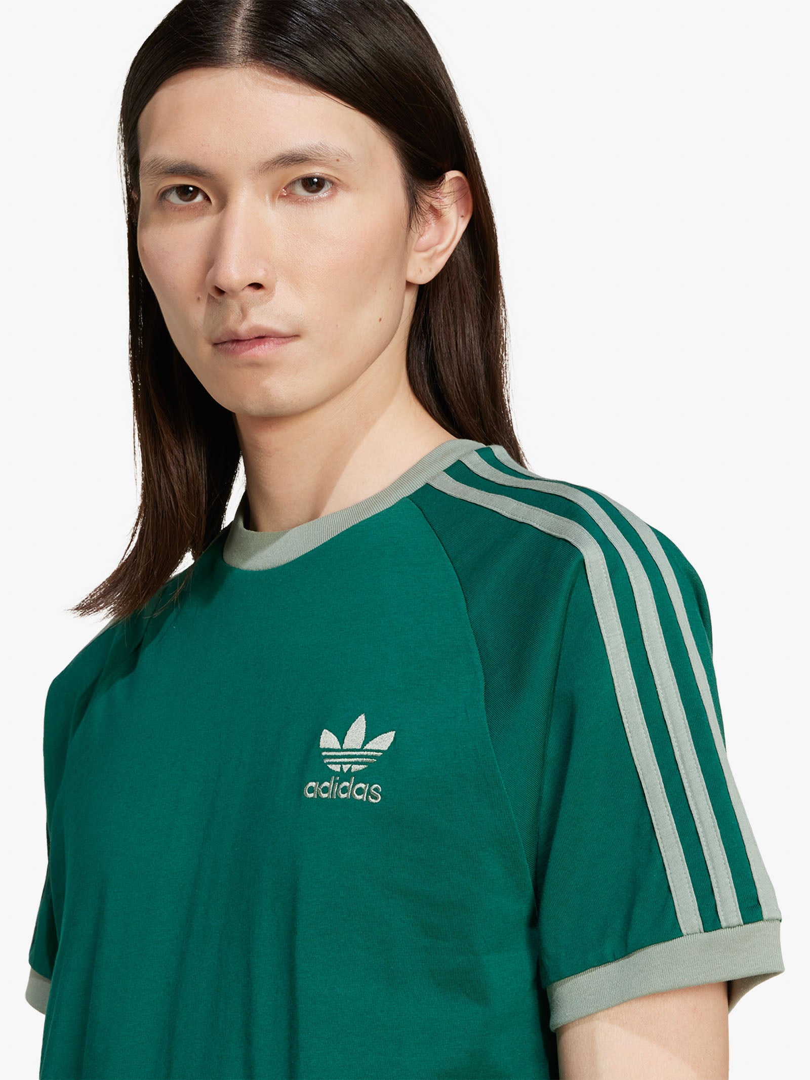 ADIDAS Green Men's 3-STRIPES TEE JN7017 T-shirt