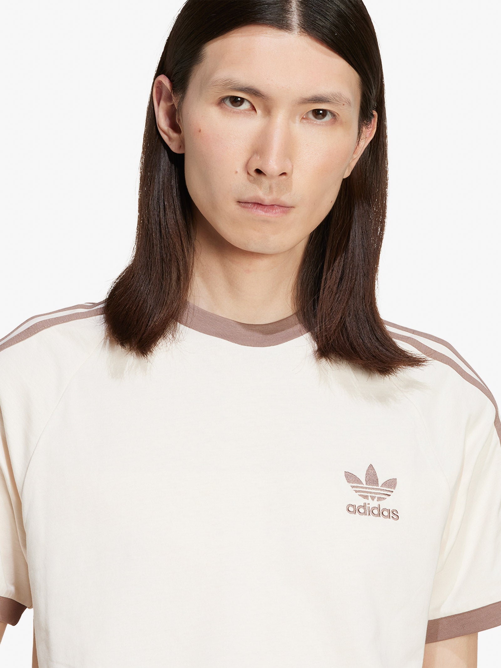ADIDAS T-shirt 3-STRIPES TEE JN7020 Men's Cream