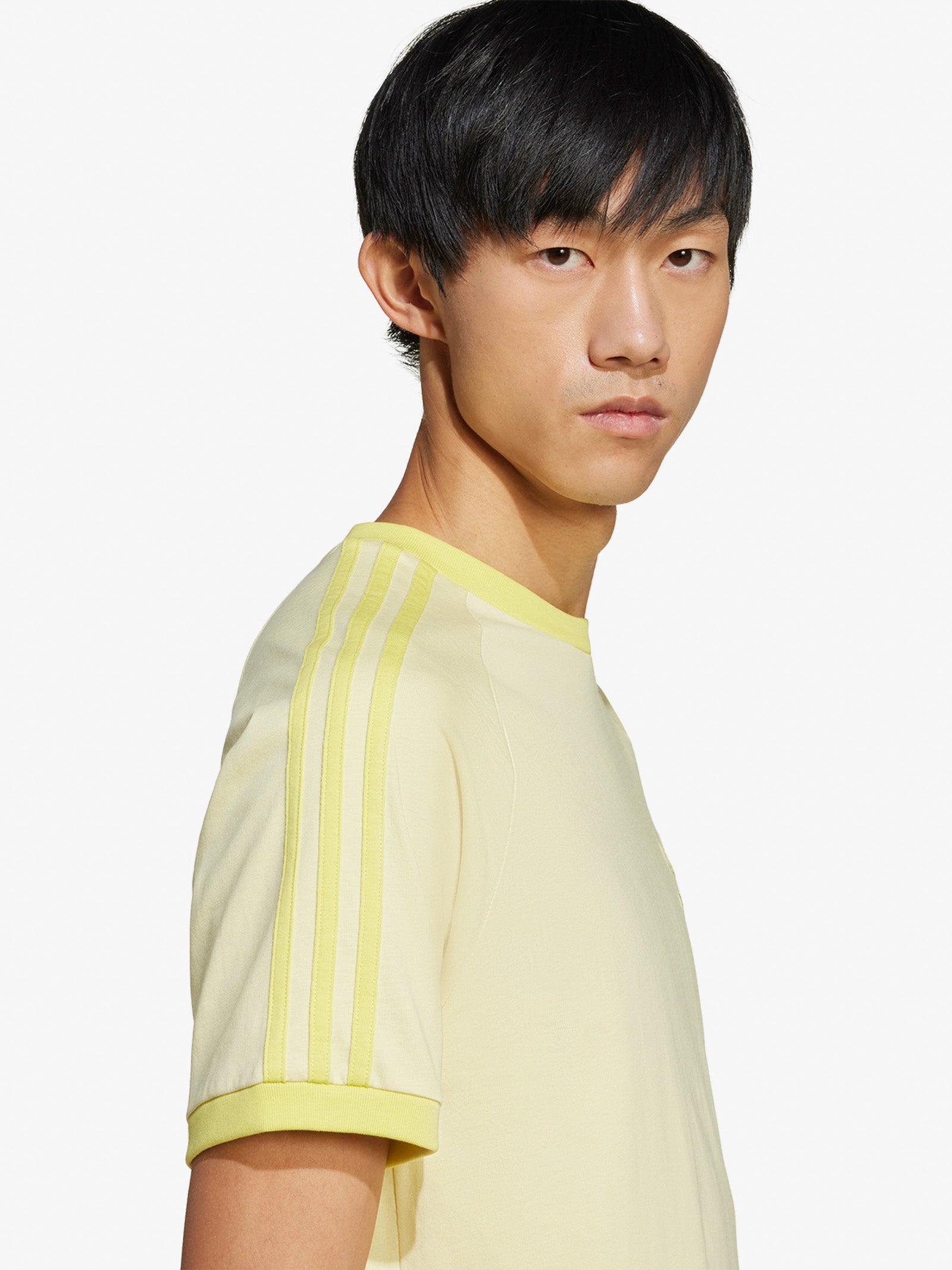 ADIDAS Yellow Men's 3-STRIPES TEE JN7021 T-shirt