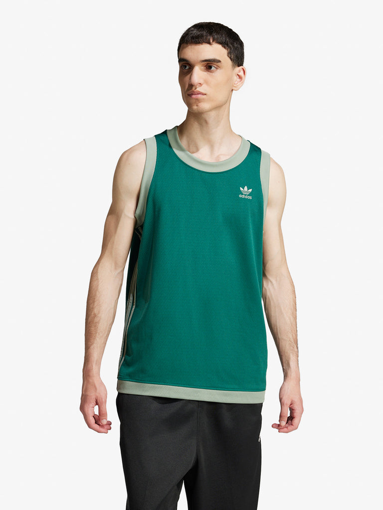 ADIDAS Canotte Mockeyelet vest JP1096 Uomo Verde