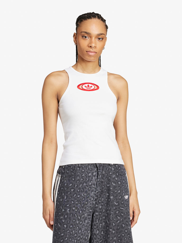 ADIDAS canotte campus2000 tank donna bianco viscosa