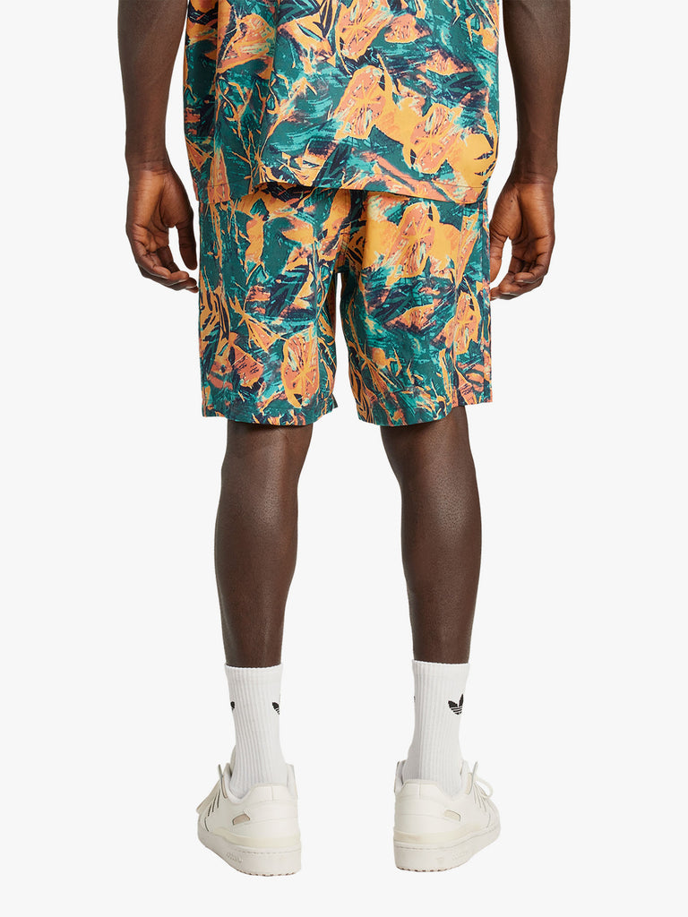 ADIDAS shorts floral uomo multicolor lyocell