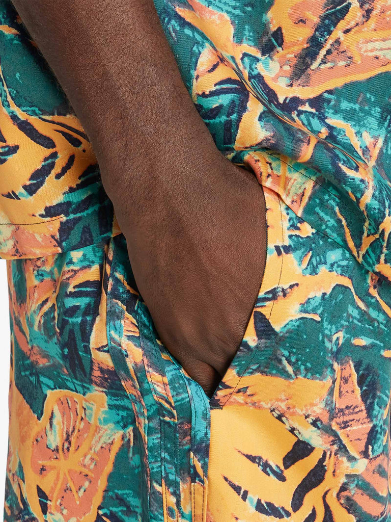 ADIDAS shorts floral uomo multicolor lyocell