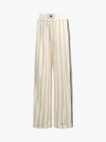 ADIDAS pantaloni fb trackpant donna panna poliestere