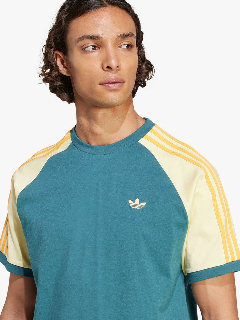 ADIDAS t-shirt cali tee uomo verde cotone