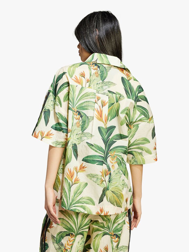 ADIDAS X FARM RIO camicie farm prm top donna verde poliammide