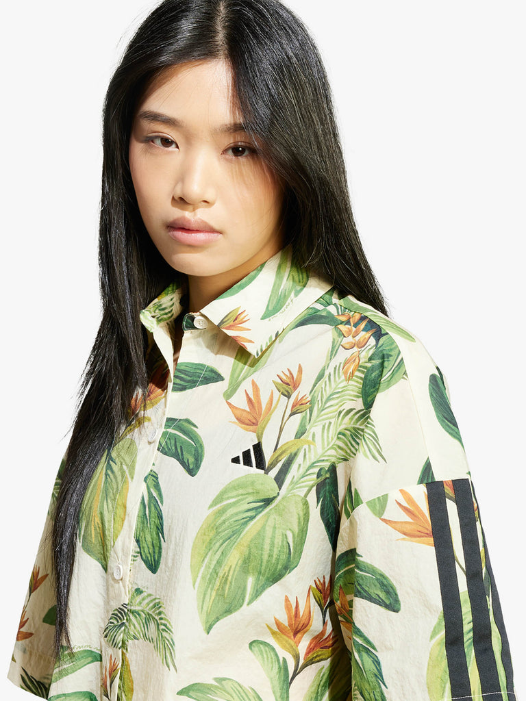 ADIDAS X FARM RIO camicie farm prm top donna verde poliammide