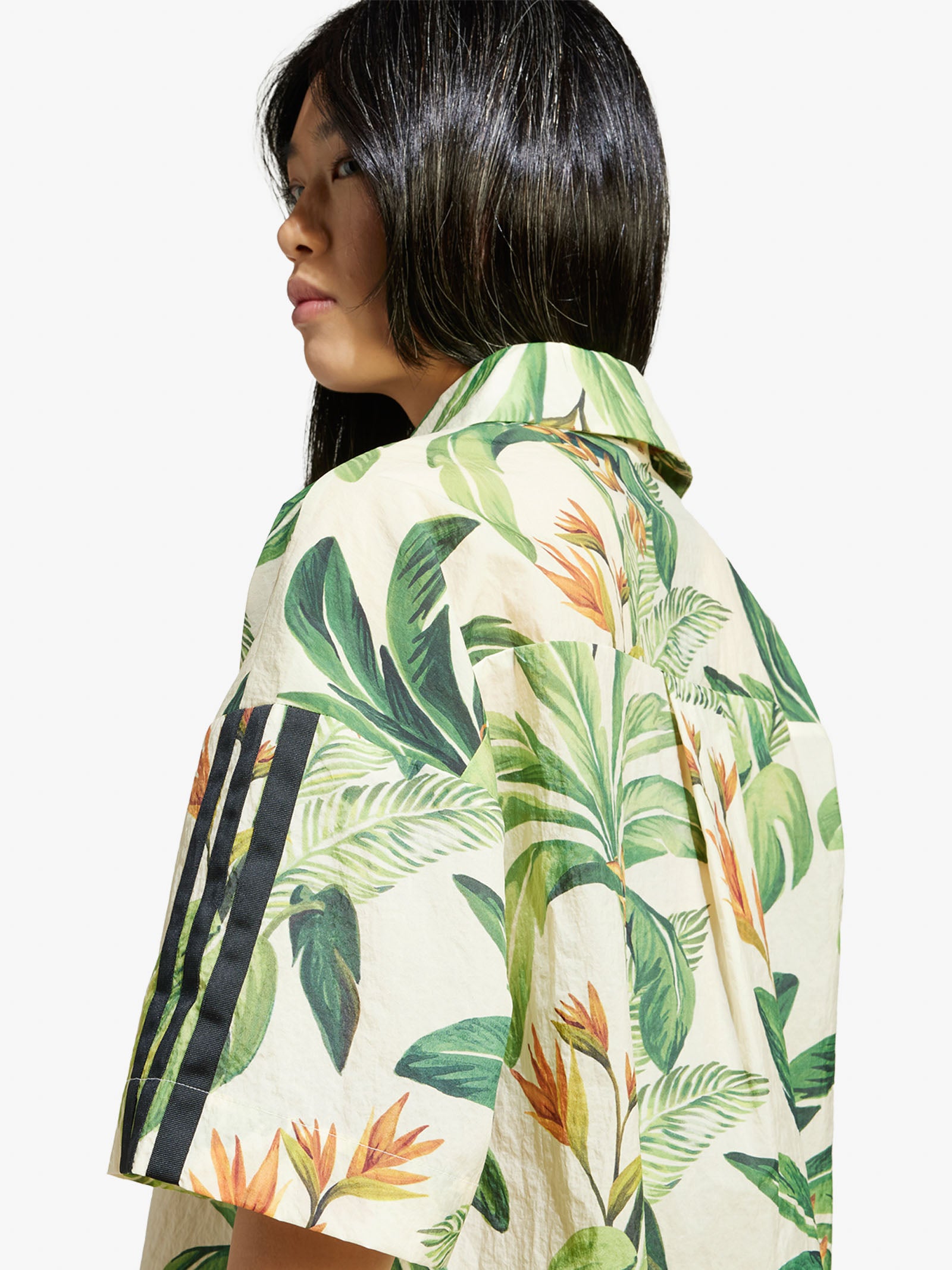 ADIDAS X FARM RIO farm shirts prm top women's green polyamide