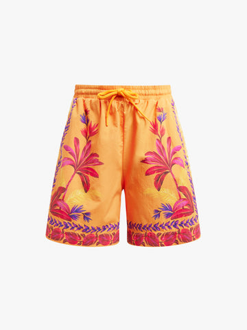 ADIDAS X FARM RIO shorts farm prm donna arancione poliammide