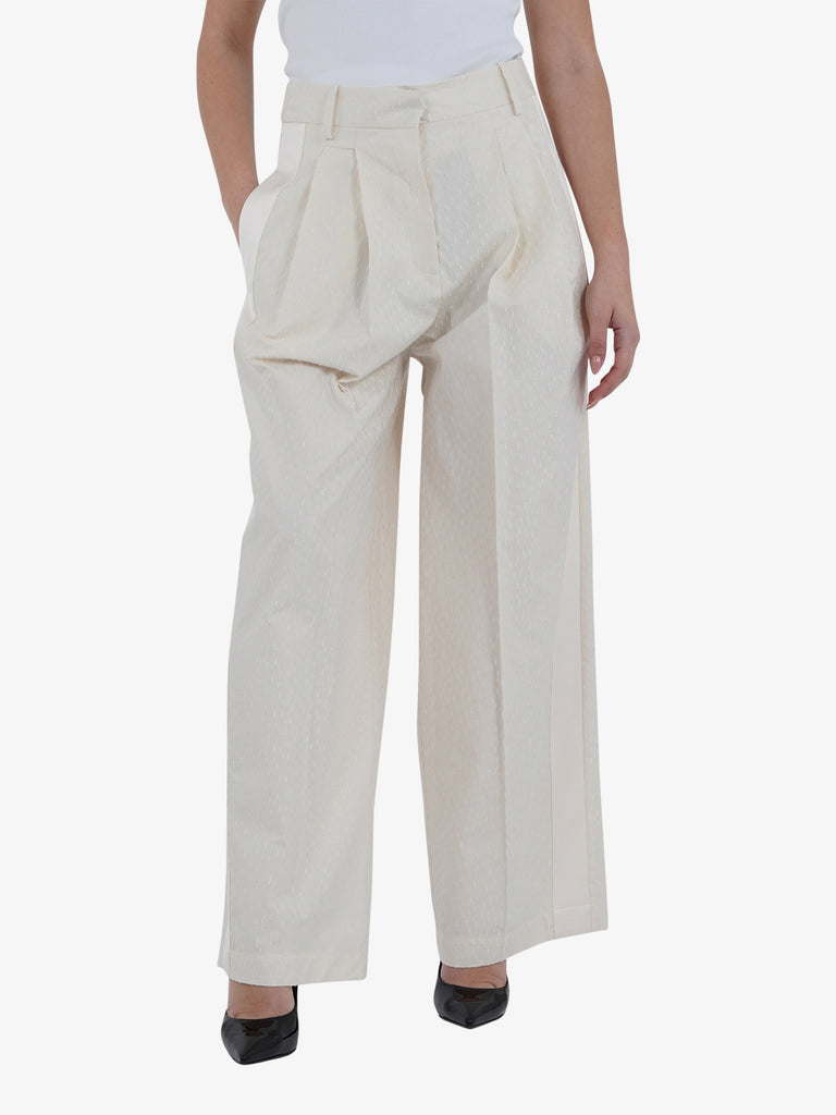 ALYSI Pantaloni BANDE 105137P5010 Donna Panna