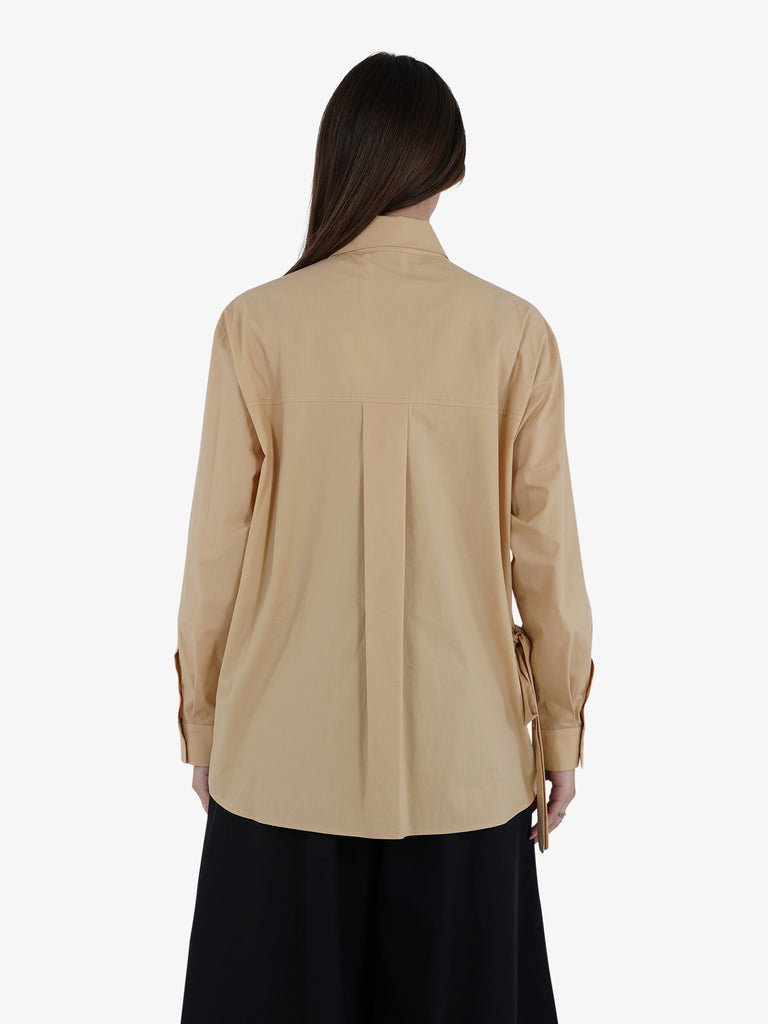 ALYSI Camicie CAMICIA OVER C/TASCH 105215P5022 Donna Beige