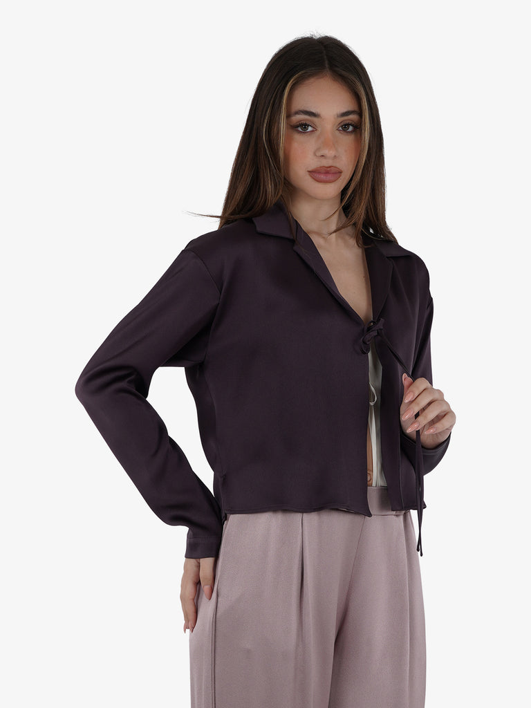 ALYSI Camicie con laccini Donna Viola Acetato