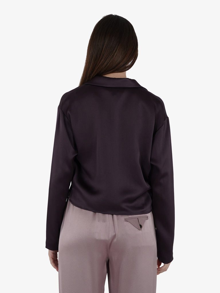 ALYSI Camicie con laccini Donna Viola Acetato