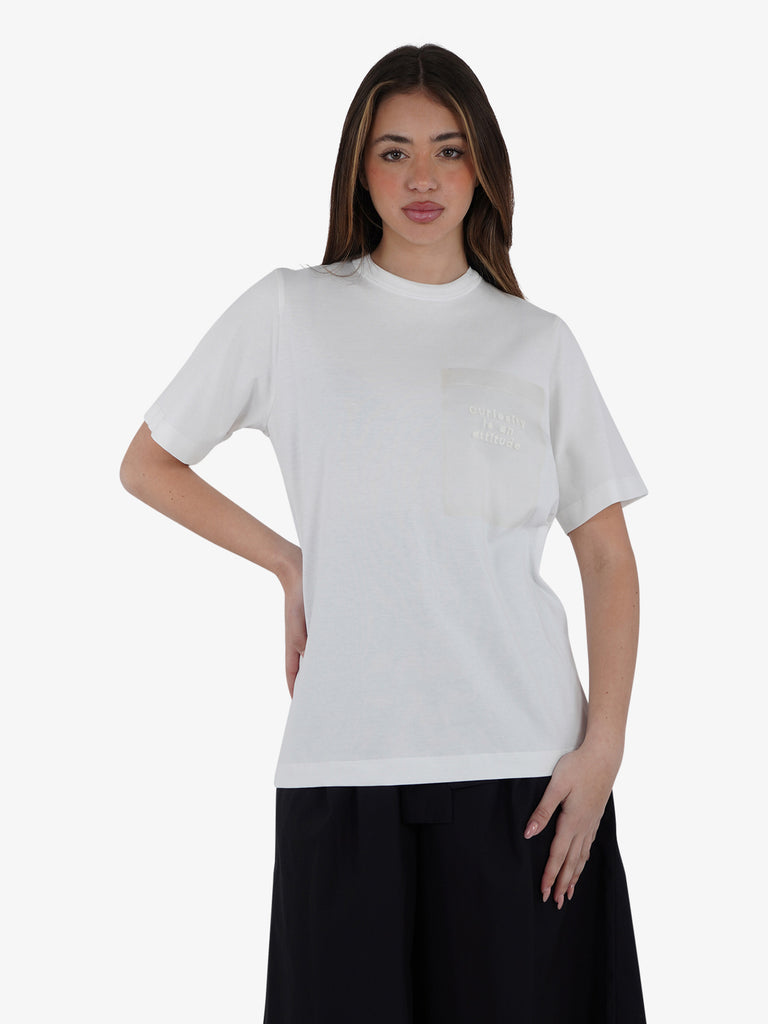 ALYSI T-shirt T-SHIRT C/TASCHINO 105421P5001 Donna Bianco