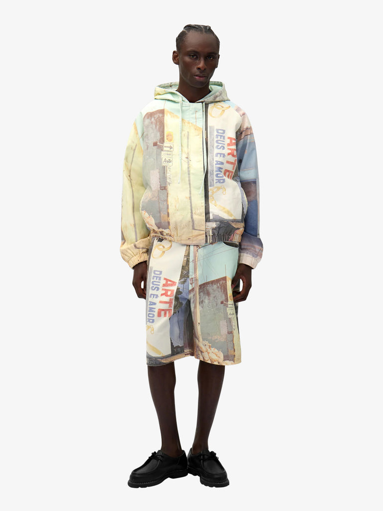 ARTE ANTWERP bermuda photo allover uomo multicolor cotone