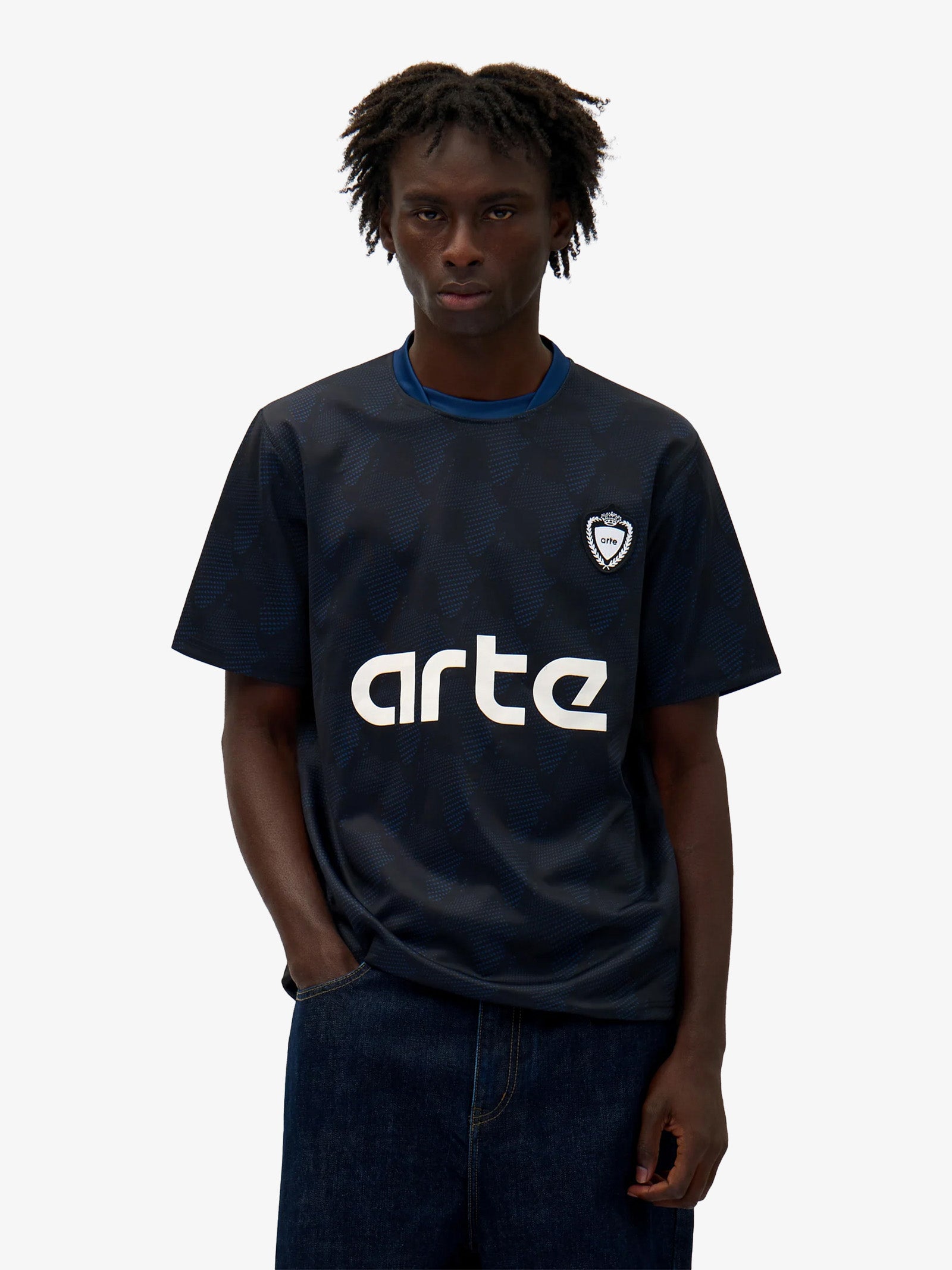 Tシャツ・カットソー Arte Antwerp SS25 AFRICA PRINT T-SHIRT (SS25 152T BLACK) Arte Antwerp Africa print t-shirt Black | BSTN Store