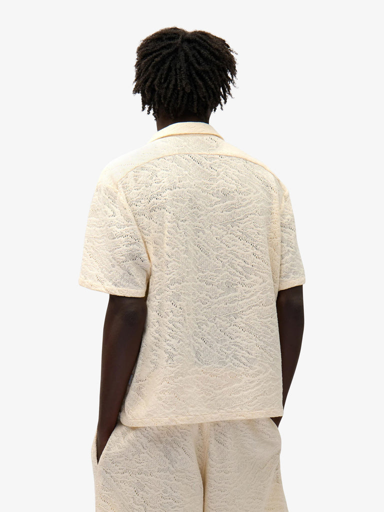 ARTE ANTWERP camicie crochet uomo beige cotone