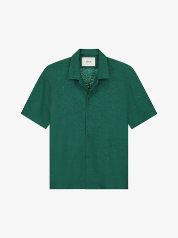 ARTE ANTWERP camicie crochet uomo verde cotone