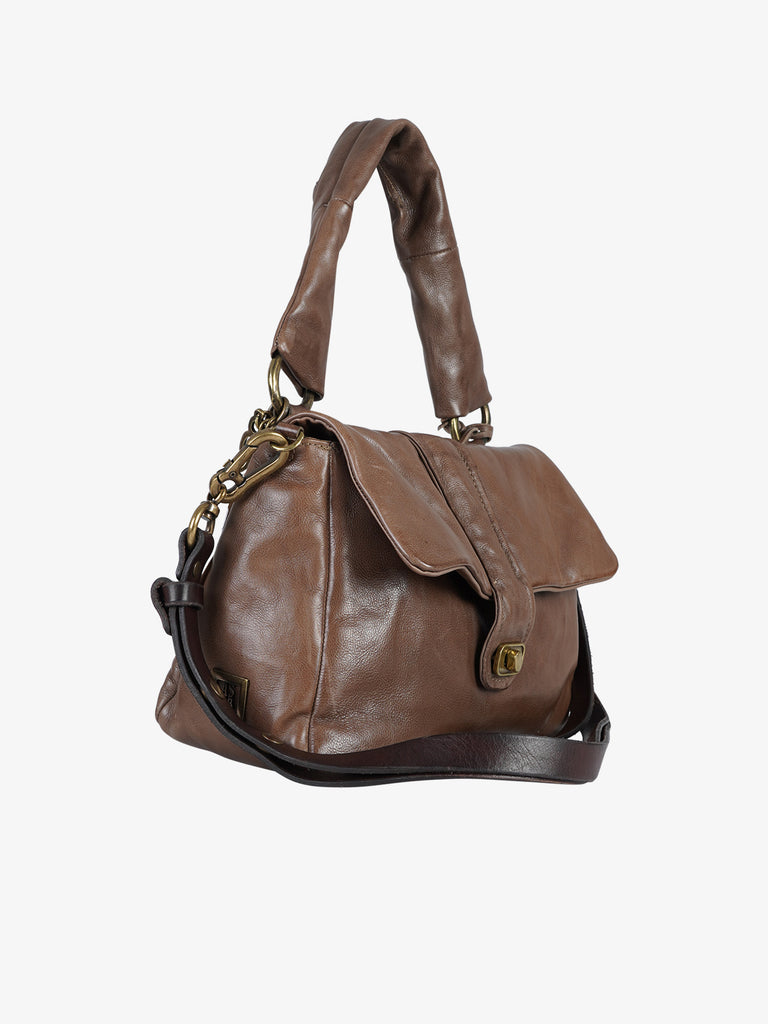 A.S.98 borse a spalla manico singolo donna pelle beige