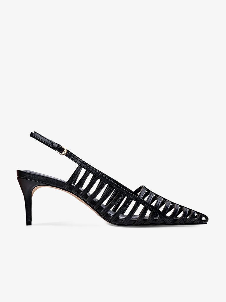 CARRANO Chanel tacco a stiletto Donna Pelle Nero