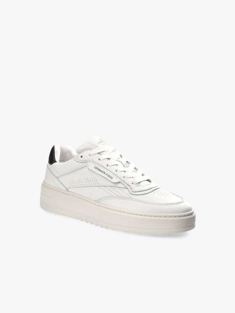 COPENHAGEN Sneakers con punta tonda Uomo Pelle Bianco