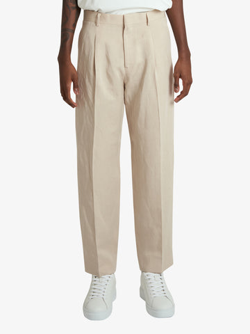 COSTUMEIN pantaloni vincent tragaki uomo beige lyocell