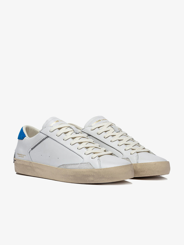 CRIME LONDON sneakers 14003PP7 uomo pelle bianco