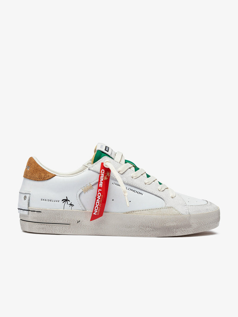 CRIME LONDON sneakers 14100PP7 uomo pelle bianco