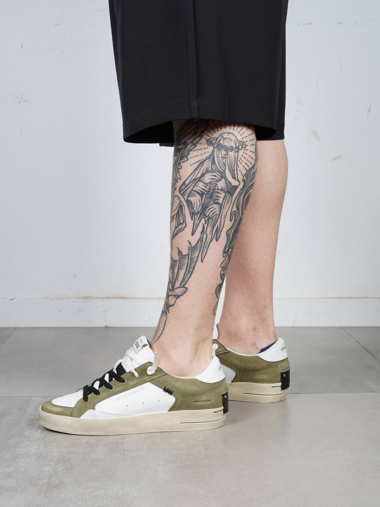 CRIME LONDON sneakers 14109PP7 military leather man | Faraone.