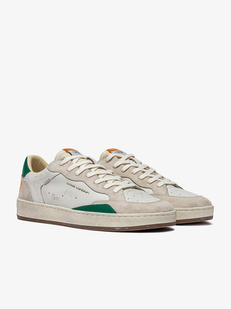 CRIME LONDON sneakers 14200PP7 uomo pelle bianco