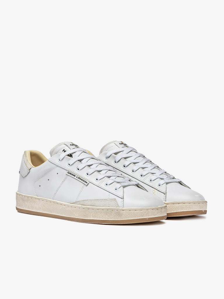 CRIME LONDON sneakers 14231PP7 uomo pelle bianco