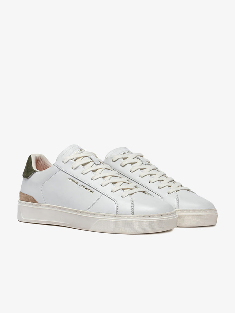 CRIME LONDON sneakers 14702PP7 uomo pelle bianco