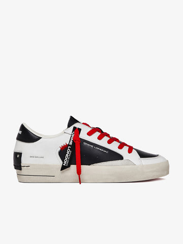 CRIME LONDON sneakers uomo sk8 deluxe 17107PP620 pelle nero