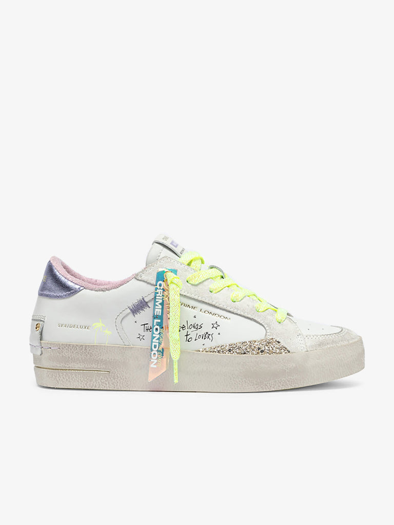 CRIME LONDON sneakers 20101PP7 donna pelle bianco
