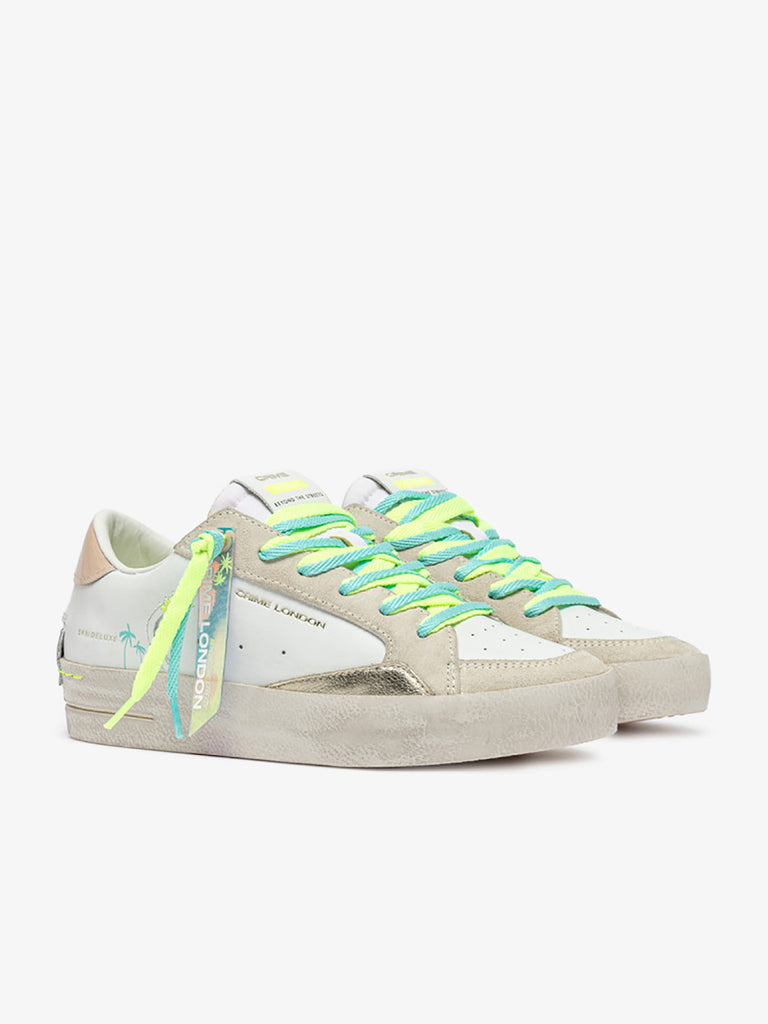 CRIME LONDON sneakers 20102PP7 donna pelle bianco