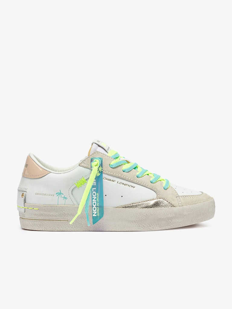 CRIME LONDON sneakers 20102PP7 donna pelle bianco