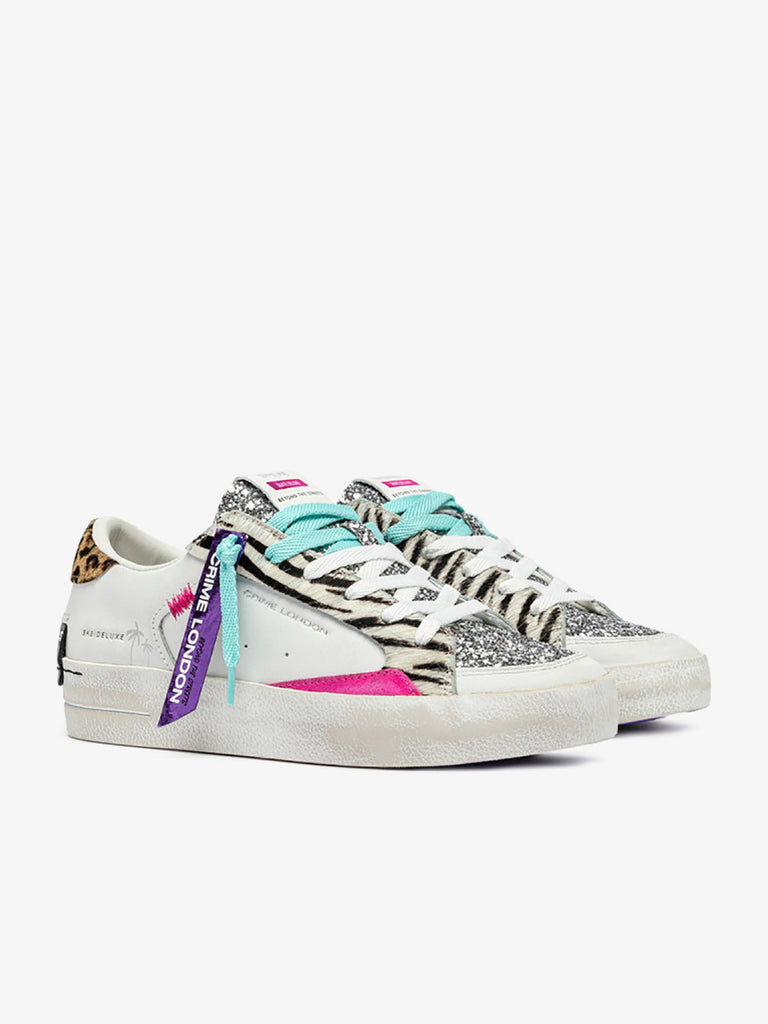 CRIME LONDON sneakers 20105PP7 donna pelle bianco