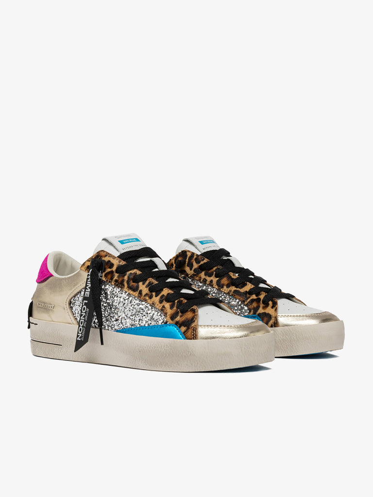 CRIME LONDON Sneakers Distressed 21010AA7 donna pelle multicolor