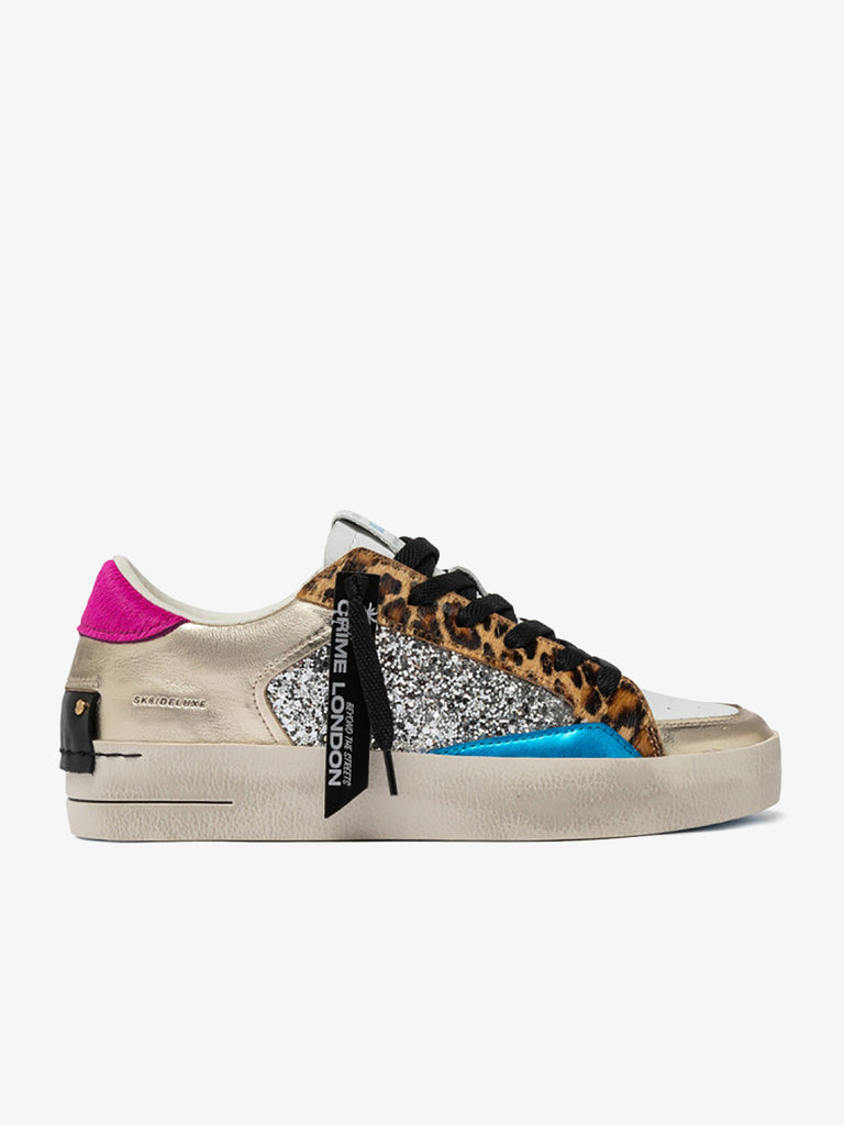 CRIME LONDON Sneakers Distressed 21010AA7 donna pelle multicolor